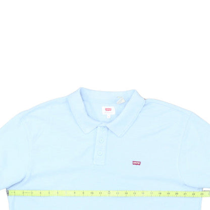 Levi's Men's Blue XL Regular Fit Cotton Polo Shirt