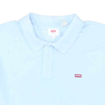 Levi's Men's Blue XL Regular Fit Cotton Polo Shirt