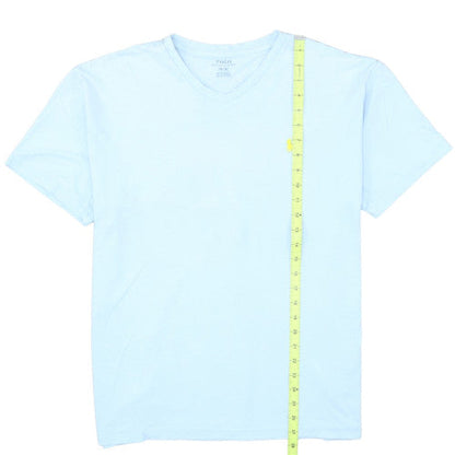 Ralph Lauren Men's Blue V-Neck Short Sleeve Cotton T-Shirt M
