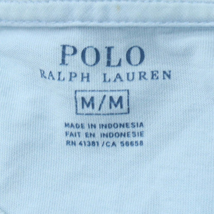 Ralph Lauren Men's Blue V-Neck Short Sleeve Cotton T-Shirt M