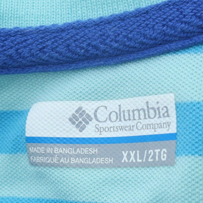 Columbia Men's Blue 2XL Performance Fishing Polo Shirt