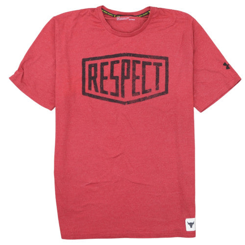Under Armour Men’s Red 'Respect' HeatGear T-Shirt Size L