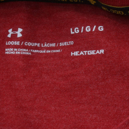Under Armour Men’s Red 'Respect' HeatGear T-Shirt Size L