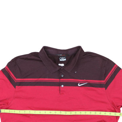 Nike Tiger Woods Men’s Red & Maroon Dri-Fit Polo Shirt XL
