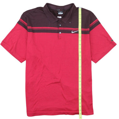 Nike Tiger Woods Men’s Red & Maroon Dri-Fit Polo Shirt XL