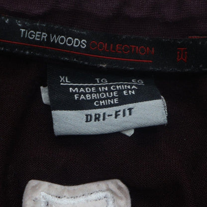 Nike Tiger Woods Men’s Red & Maroon Dri-Fit Polo Shirt XL