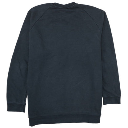 Adidas Men's Black Crew Neck Fleece Pullover Sweatshirt Size M