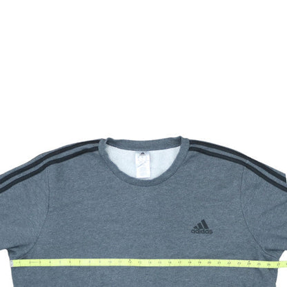 Adidas Men's Grey 2XL Crew Neck Pullover Sweatshirt
