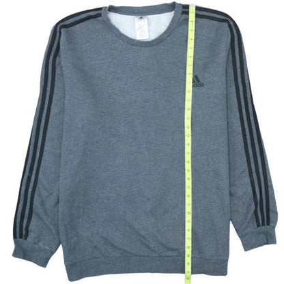 Adidas Men's Grey 2XL Crew Neck Pullover Sweatshirt