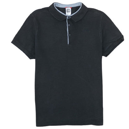The North Face Men's Black Cotton Polo Shirt Size L