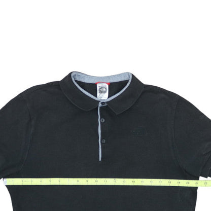 The North Face Men's Black Cotton Polo Shirt Size L
