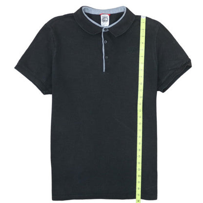 The North Face Men's Black Cotton Polo Shirt Size L