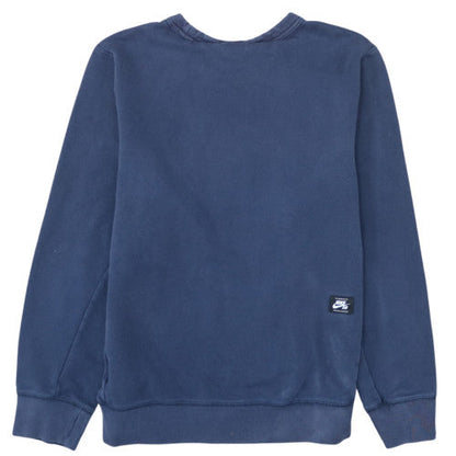 Nike SB Men's Blue Crew Neck Graphic Print Sweatshirt M