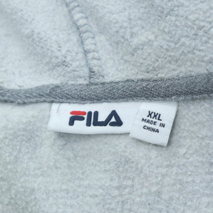 Fila Men's Grey 2XL Full Zip Hoodie Sweatshirt