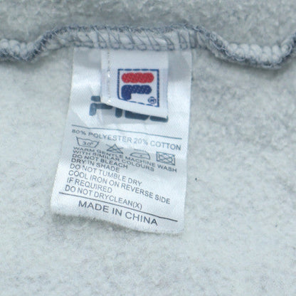 Fila Men's Grey 2XL Full Zip Hoodie Sweatshirt