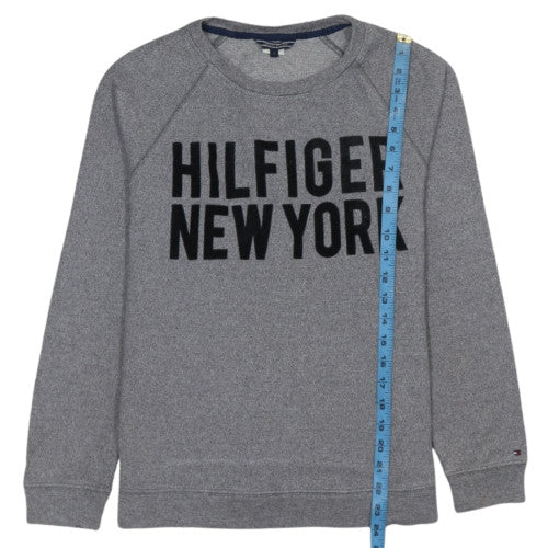 Tommy Hilfiger Women Grey Crew Neck Pullover Sweatshirt S