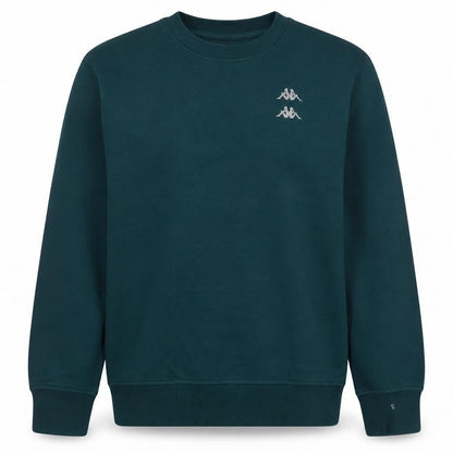 Kappa Men's Green Crew Neck Sweatshirt Medium Pullover Logo Sportswear