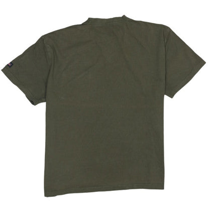 Dickies Men's 2XL Olive Green Crew Neck Cotton T-Shirt with Chest Pocket