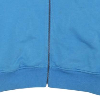 Lamborghini Men's Blue Cotton Track Jacket Size M Full Zip Logo