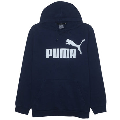 Puma Men's Blue XL Pullover Hoodie Fleece Sports Sweatshirt