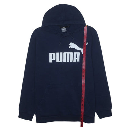 Puma Men's Blue XL Pullover Hoodie Fleece Sports Sweatshirt