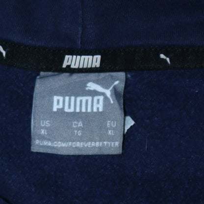 Puma Men's Blue XL Pullover Hoodie Fleece Sports Sweatshirt