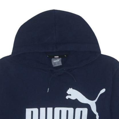 Puma Men's Blue XL Pullover Hoodie Fleece Sports Sweatshirt