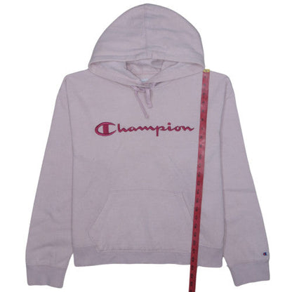 Champion Womens Pink Pullover Hoodie XXL Embroidered Logo Casual