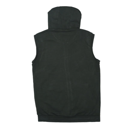 Adidas Men's Black Sleeveless Hoodie Vest L Full Zip Gym Training