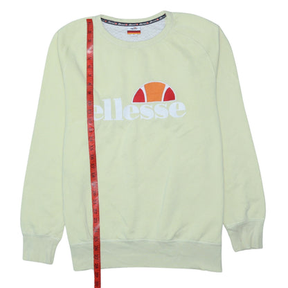Ellesse Men's Beige Pullover Sweatshirt M Embroidered Logo