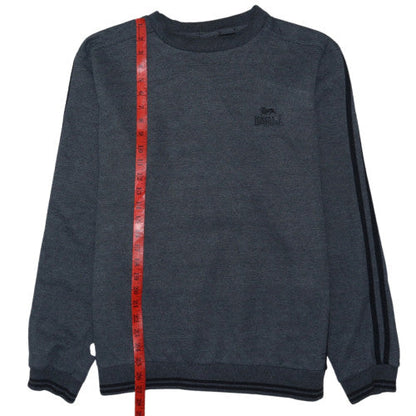 Lonsdale Men's Grey Crew Neck Pullover Sweatshirt M