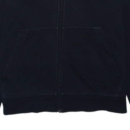 Nike Boys Black Full Zip Hoodie Size 158cm Fleece Zip Up Sweatshirt