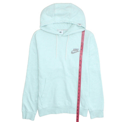 Nike Womens Blue Pullover Hoodie Small - Cotton Blend Sweatshirt