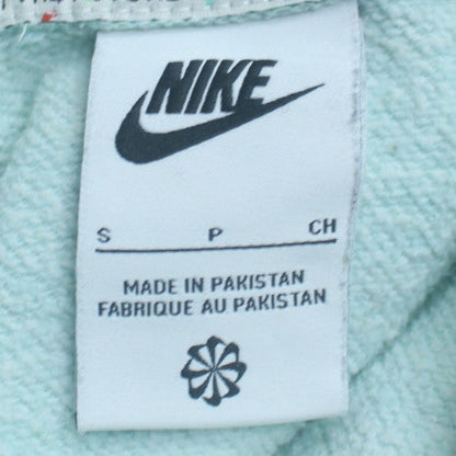 Nike Womens Blue Pullover Hoodie Small - Cotton Blend Sweatshirt