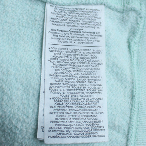 Nike Womens Blue Pullover Hoodie Small - Cotton Blend Sweatshirt
