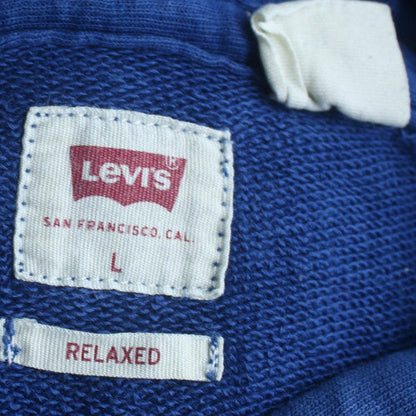 Levi's Men's Blue Pullover Hoodie L Relaxed Fit