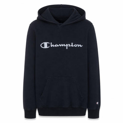 Champion Men's Black Medium Pullover Hoodie with Logo Design