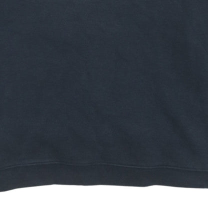 Nike Mens Blue Fleece Pullover Sweatshirt L Crew Neck Logo Vintage