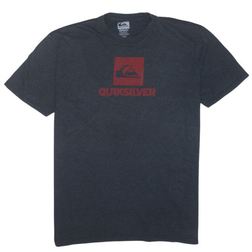 Quiksilver Men's Grey XL Graphic Surf Logo Short Sleeve T-Shirt