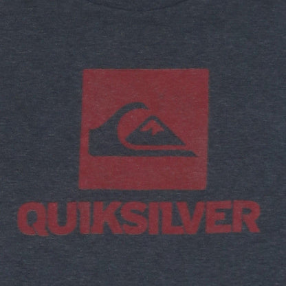 Quiksilver Men's Grey XL Graphic Surf Logo Short Sleeve T-Shirt