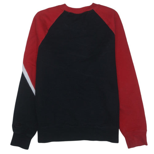 Nike Men's Red Black White Crew Neck Graphic Sweatshirt L