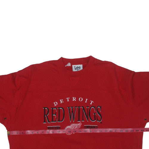 Lee Sport Men's Red Detroit Red Wings XL Crew Neck Sweatshirt