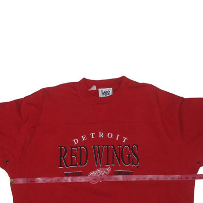 Lee Sport Men's Red Detroit Red Wings XL Crew Neck Sweatshirt