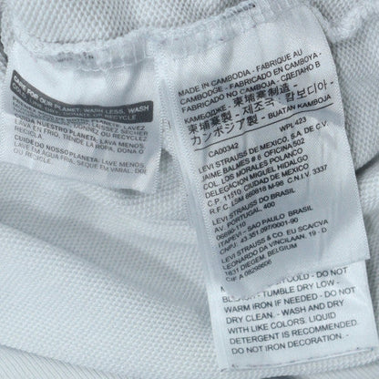 Levi's Womens White Pullover Hoodie XS Cotton Logo Sweatshirt
