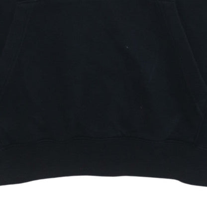 Nike Women's Black Pullover Hoodie Small Cotton Fleece Logo Sweatshirt