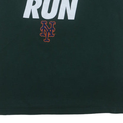 MLB Mens Black XL T-Shirt Crew Neck Mets Home Run Graphic Cotton