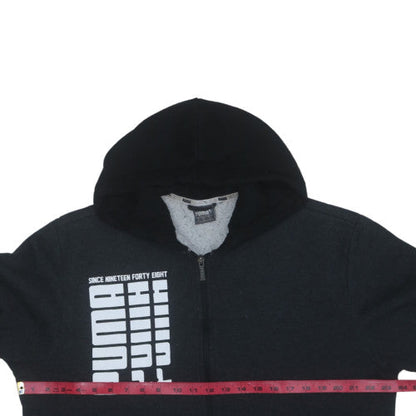 Puma Men's Black Full Zip Hoodie L Fleece Sportswear