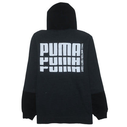 Puma Men's Black Full Zip Hoodie L Fleece Sportswear