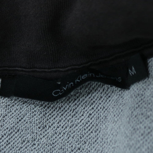 Calvin Klein Jeans Women Black Full Zip Sweatshirt M Cotton CKJ Logo