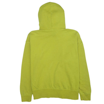 Nike Womens Yellow Pullover Hoodie Cotton Blend M Relaxed Fit